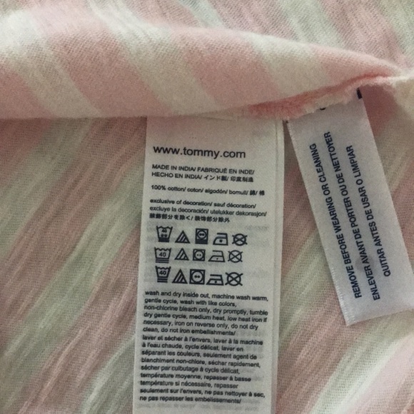 Tommy Hilfiger Cotton Logo  Stripes T- Shirt [ M ] - Picture 8 of 8